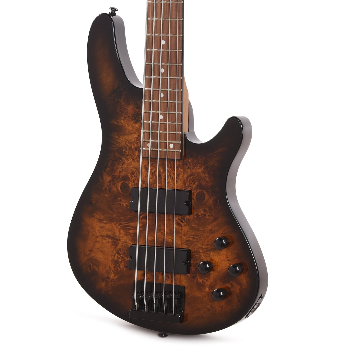 Schecter C-5 Standard Bass Guitar Tobacco Burl
