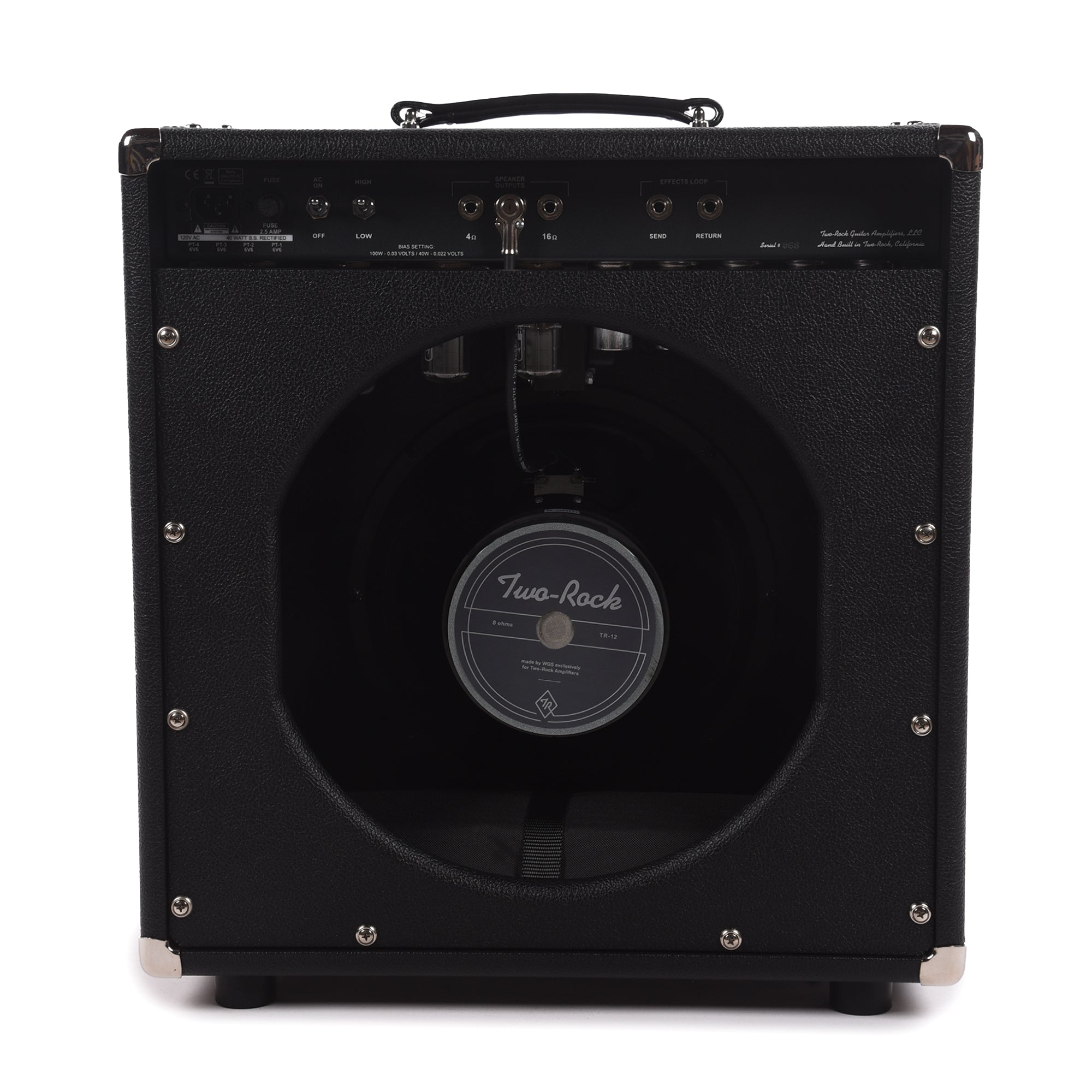 Two Rock Traditional Clean 40/20W 1x12 Combo w/ Black Bronco Tolex & Black Sparkle Matrix Cloth