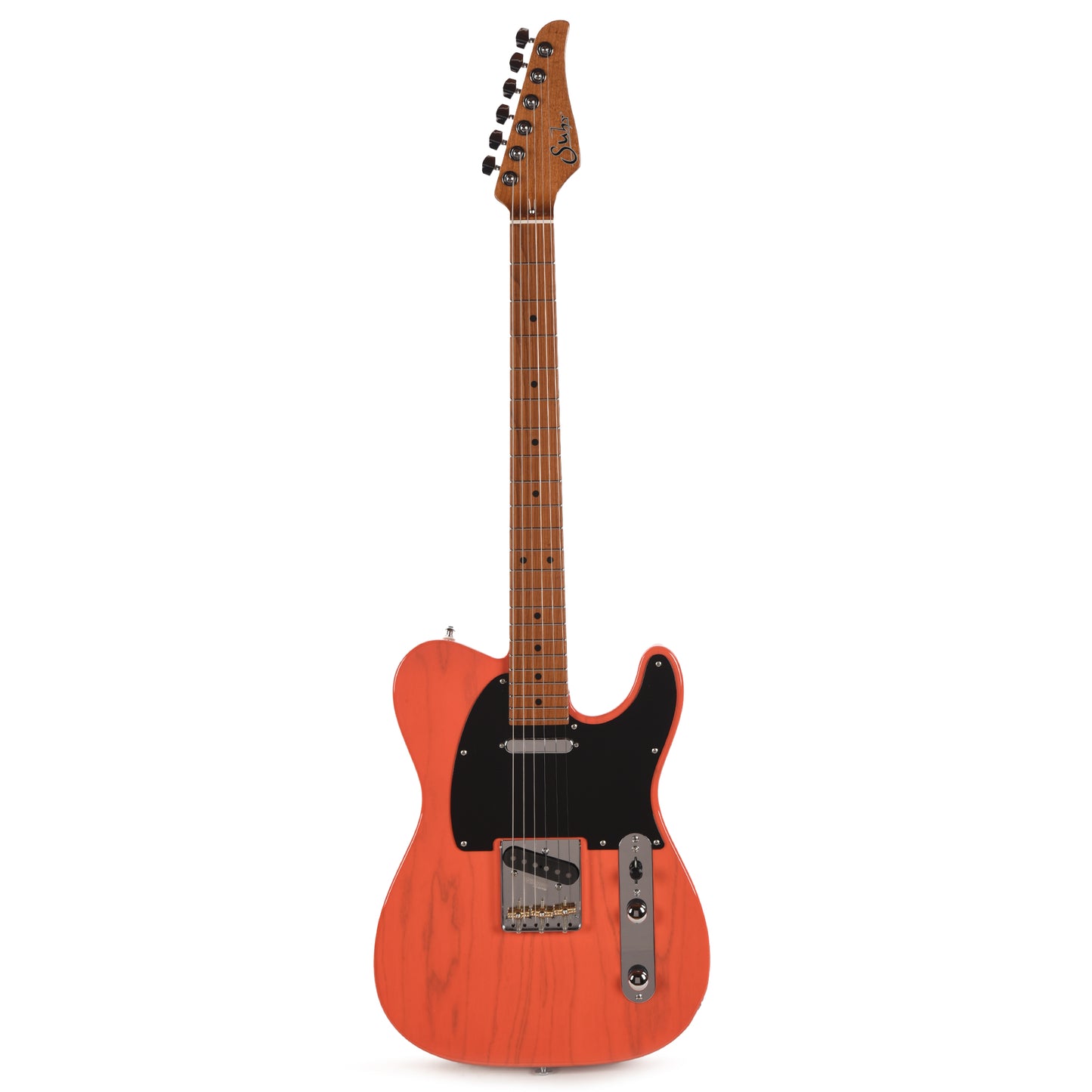 Suhr Custom Classic T Swamp Ash Trans Fiesta Red w/Roasted Maple Neck