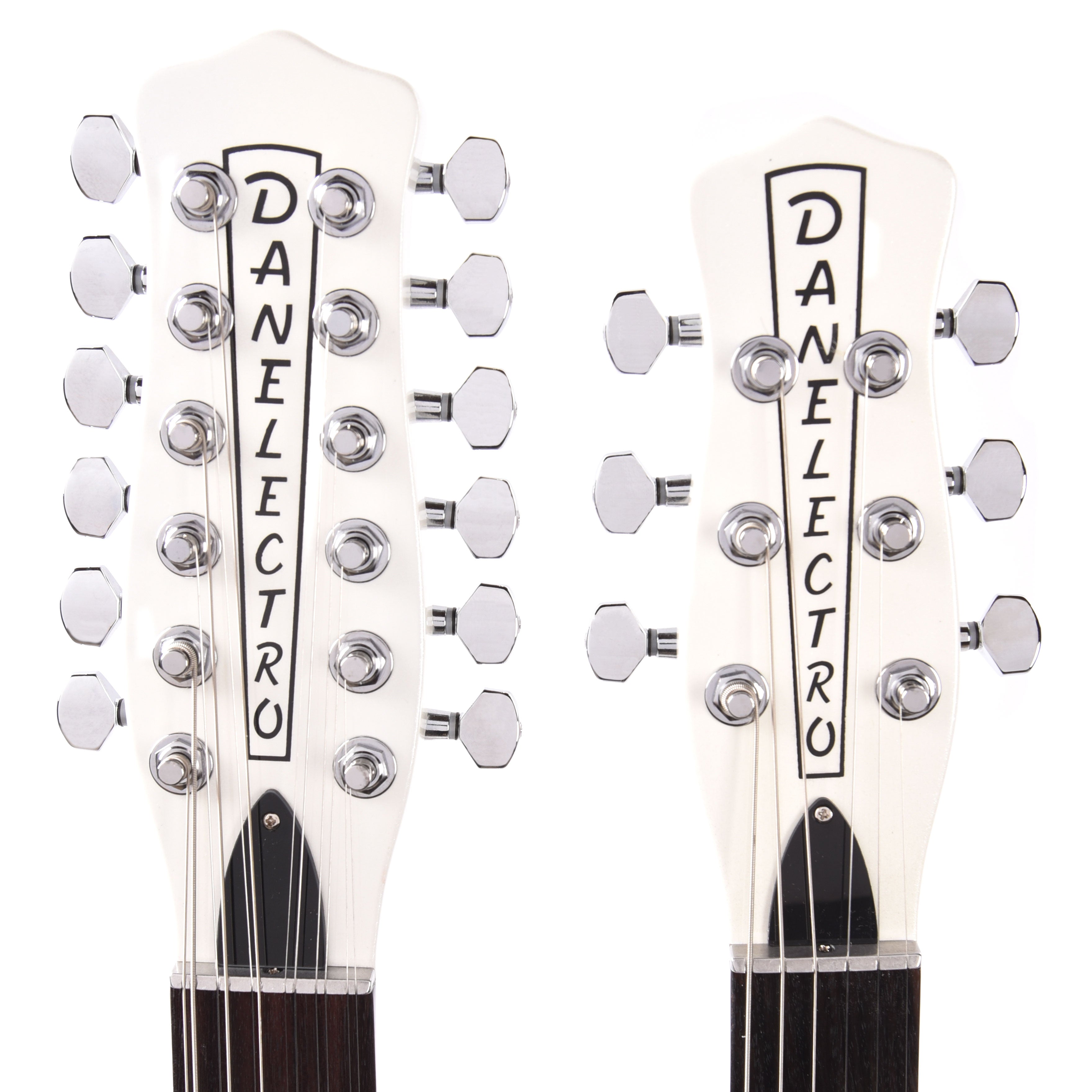 Danelectro Doubleneck 6/12 White Pearl – Chicago Music Exchange