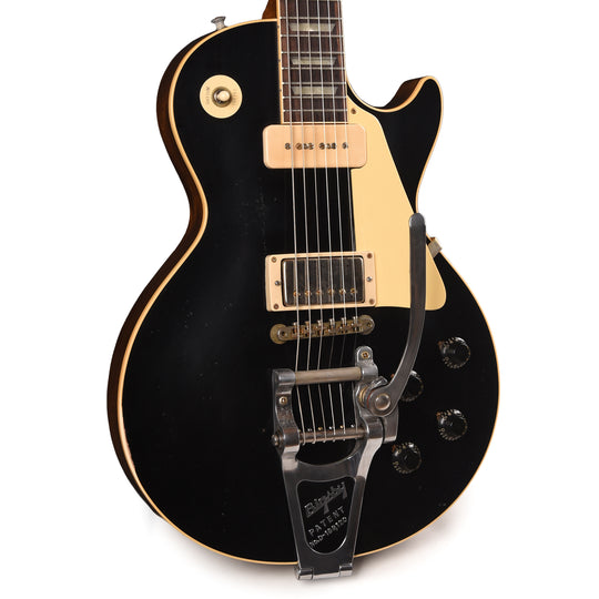 Gibson Custom Shop 1956 Les Paul Standard Ebony Top Murphy Lab Light Aged w/Bigsby B7