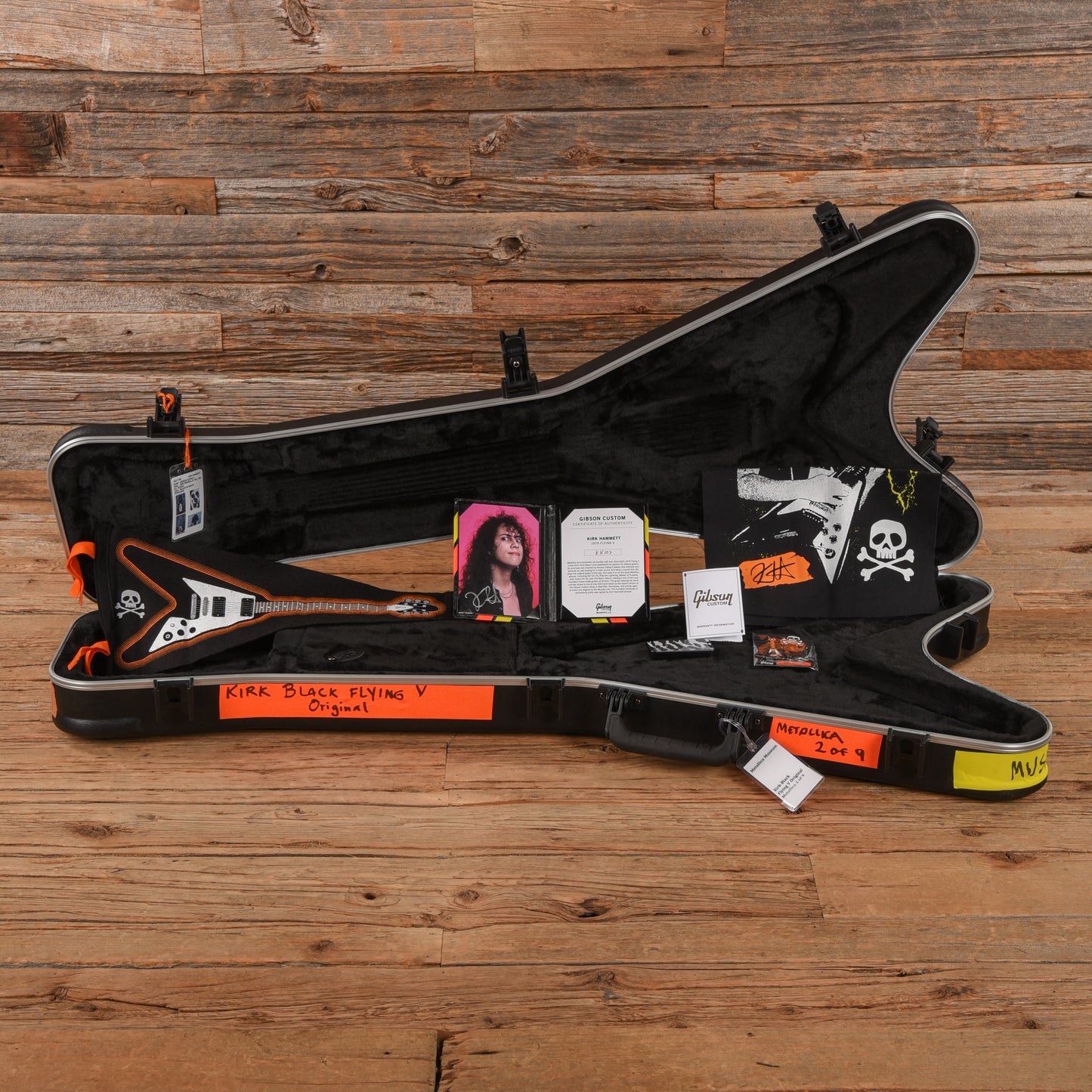 Gibson Murphy Lab '79 Kirk Hammett Flying V Ebony 2024