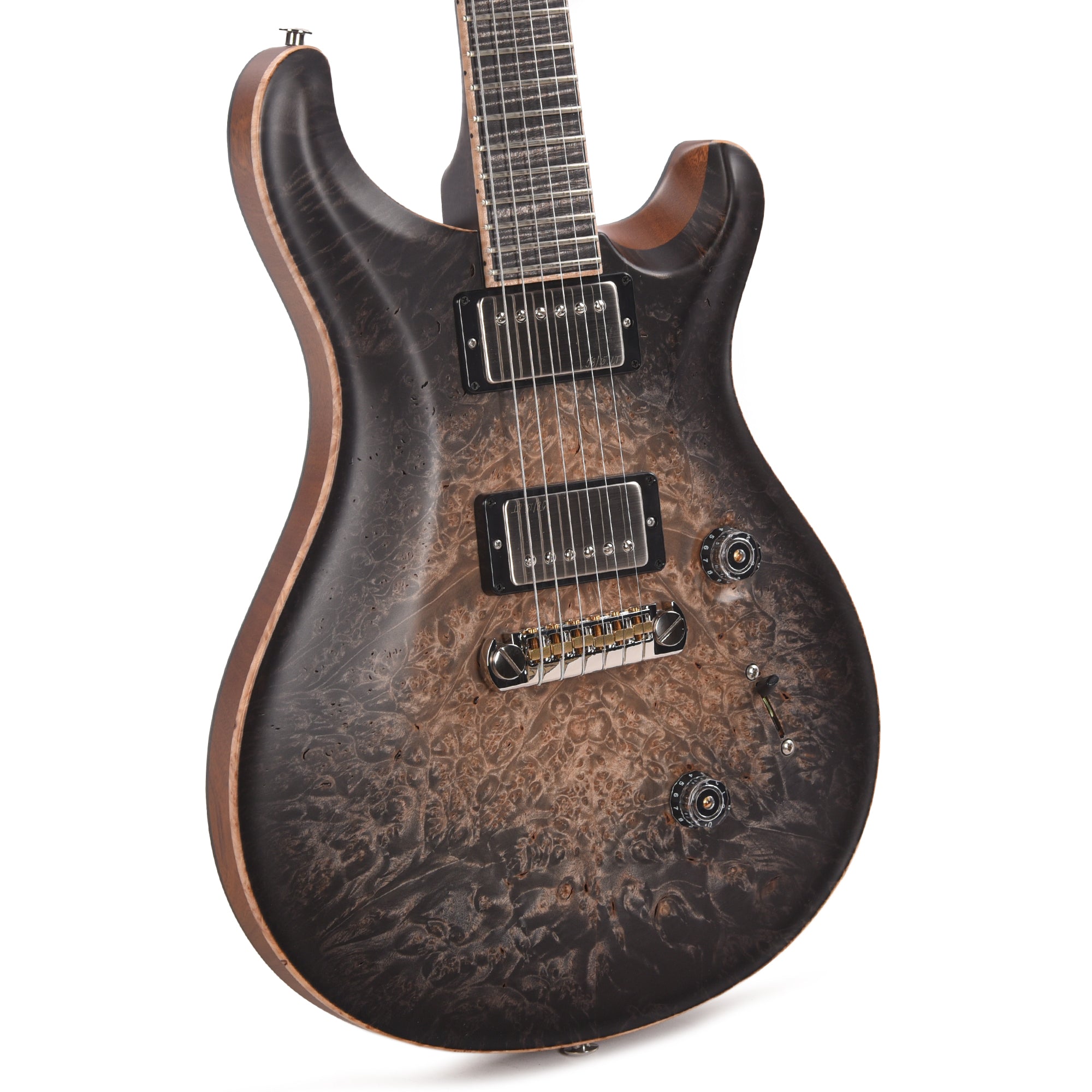 PRS Private Stock #11756 Custom 24 Stoptail Maple Burl/African Mahogany Frost Bite Glow w/Stained Curly Maple Neck & Reverse Birds of a Feather Inlay