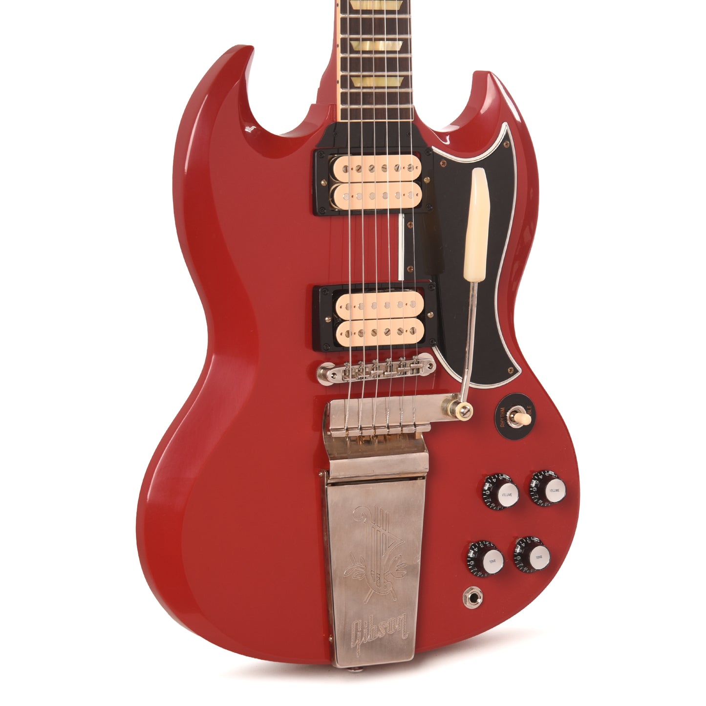 Gibson Custom Shop 1961 Les Paul SG Standard "CME Spec" Antique Cardinal Red VOS w/Long Maestro Vibrola & Double White Custom "S" Buckers