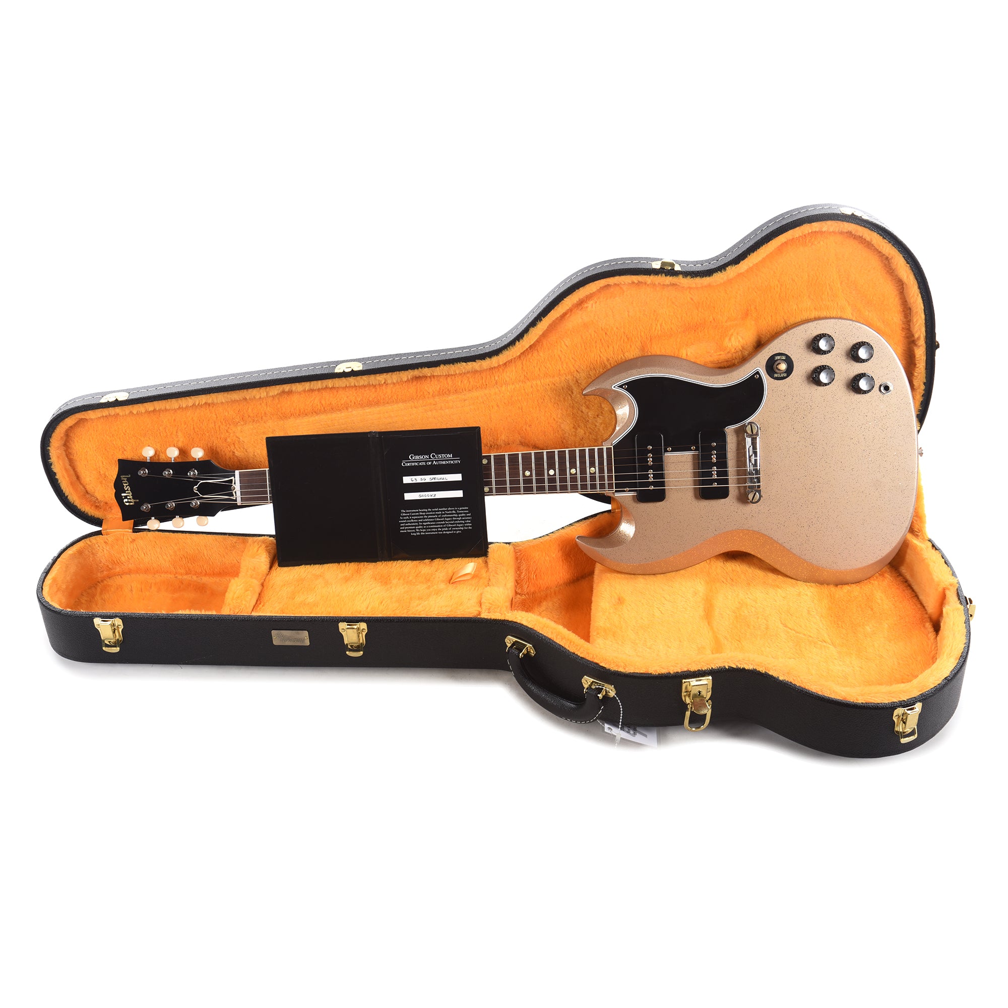 Gibson Custom Shop 1963 SG Special Reissue Antique Pewter Sparkle VOS