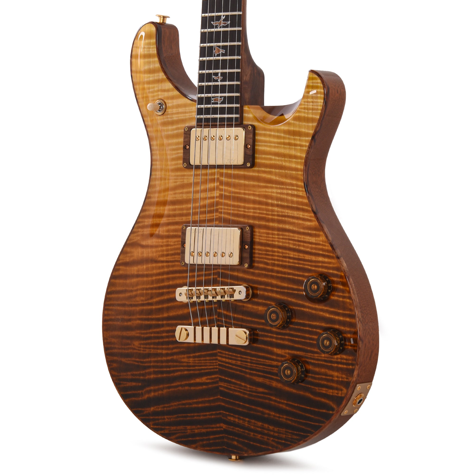 PRS Private Stock #11755 McCarty 594 Curly Maple/African Mahogany Sandstorm w/Hormigo Neck, Binding, Inlays, Rings, & Backplate