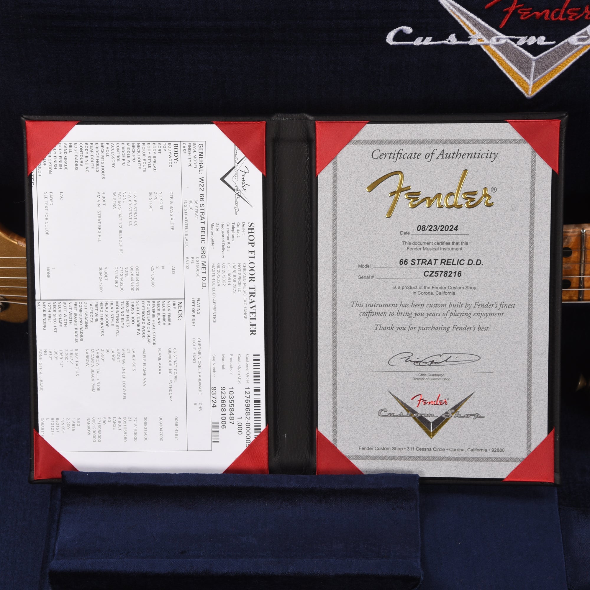 Fender Custom Shop 1966 Stratocaster HSS Relic Faded Sunrise Gold Apprentice Built by Dylan Delpizzo w/Novak GTX-HMB