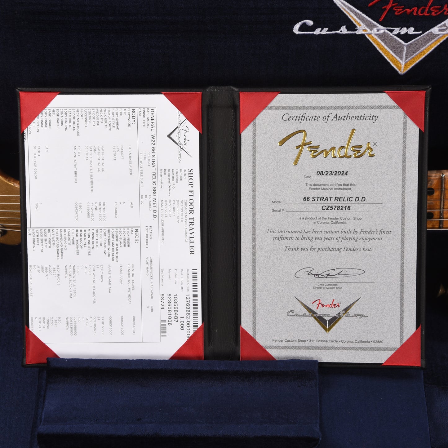 Fender Custom Shop 1966 Stratocaster HSS Relic Faded Sunrise Gold Apprentice Built by Dylan Delpizzo w/Novak GTX-HMB