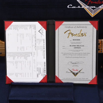 Fender Custom Shop 1966 Stratocaster HSS Relic Faded Sunrise Gold Apprentice Built by Dylan Delpizzo w/Novak GTX-HMB