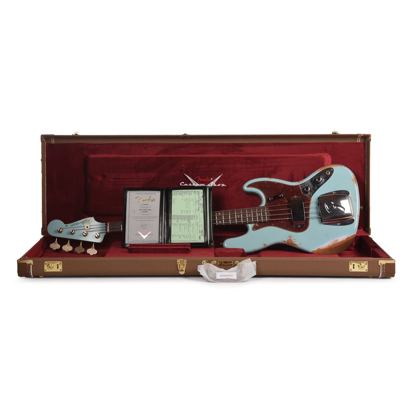 Fender Custom Shop 1961 Jazz Bass Heavy Relic Faded Aged Daphne Blue