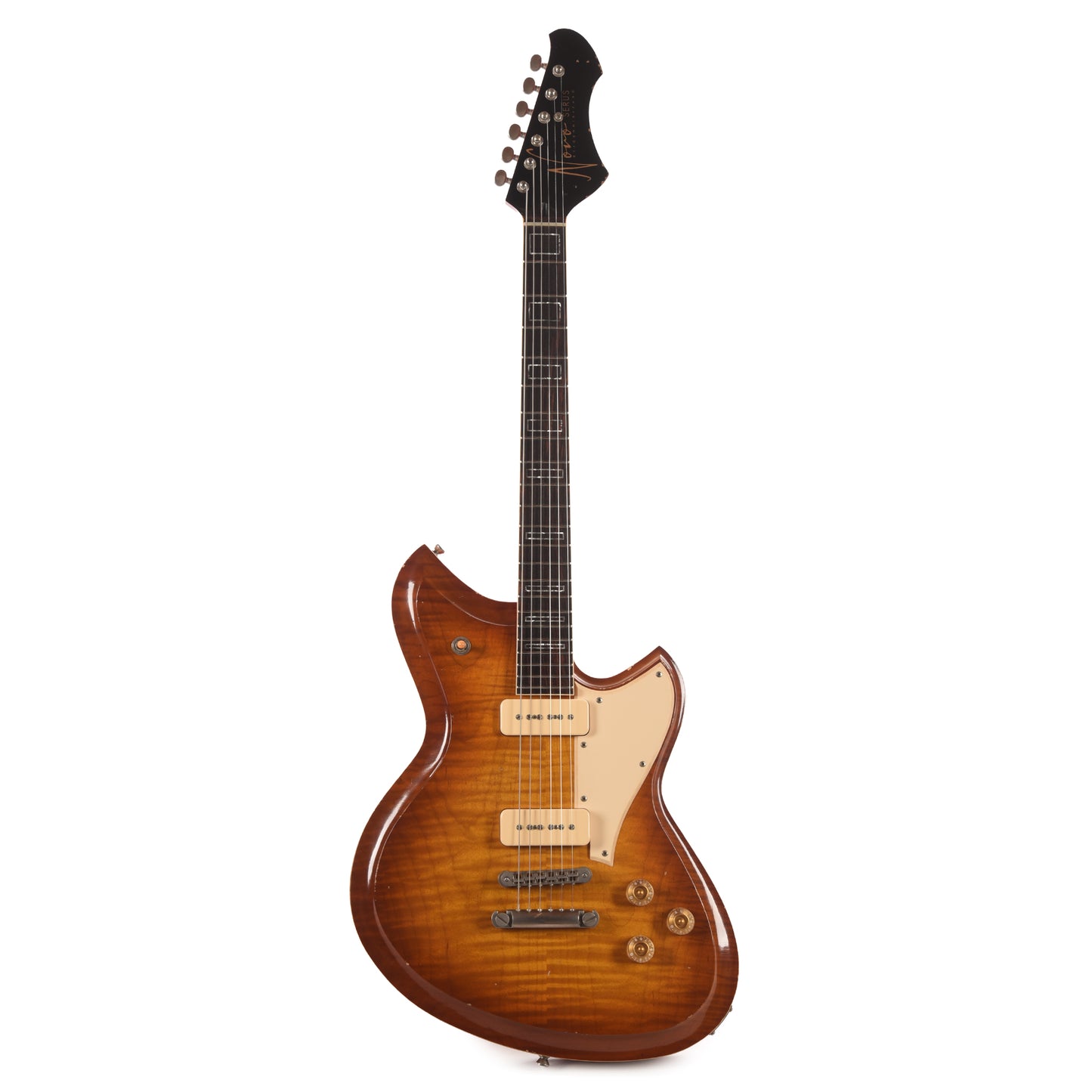 Novo Dealer Limited Chambered Serus P2 Faded Tea Burst w/Faded Cherry Back Light Distress