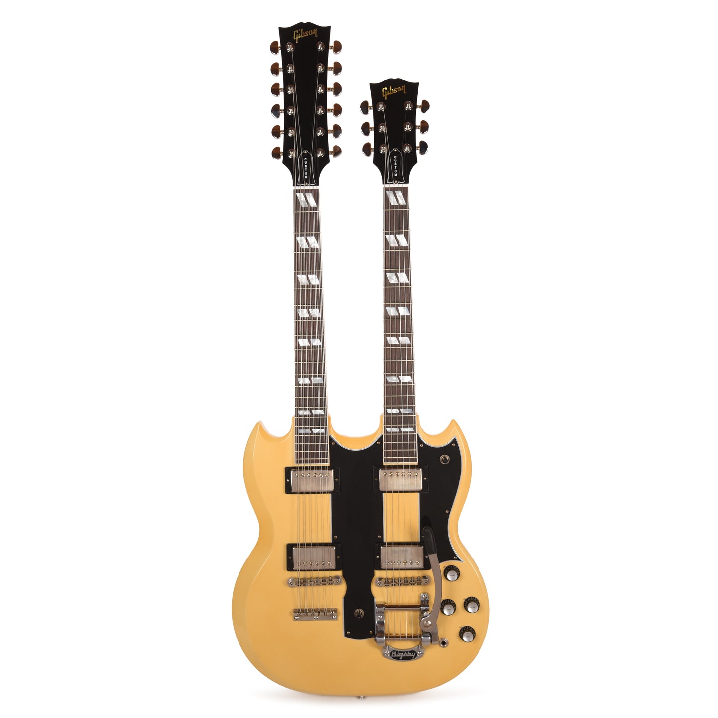 Gibson Custom Shop EDS-1275 Doubleneck "CME Spec" VOS Heavy Antique Polaris White w/Bigsby & Grovers