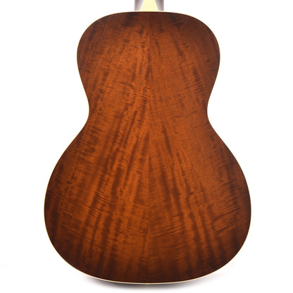 Iris MS-OO Bearclaw Spruce/Figured Mahogany Light Burst Satin w/Firestripe Pickguard