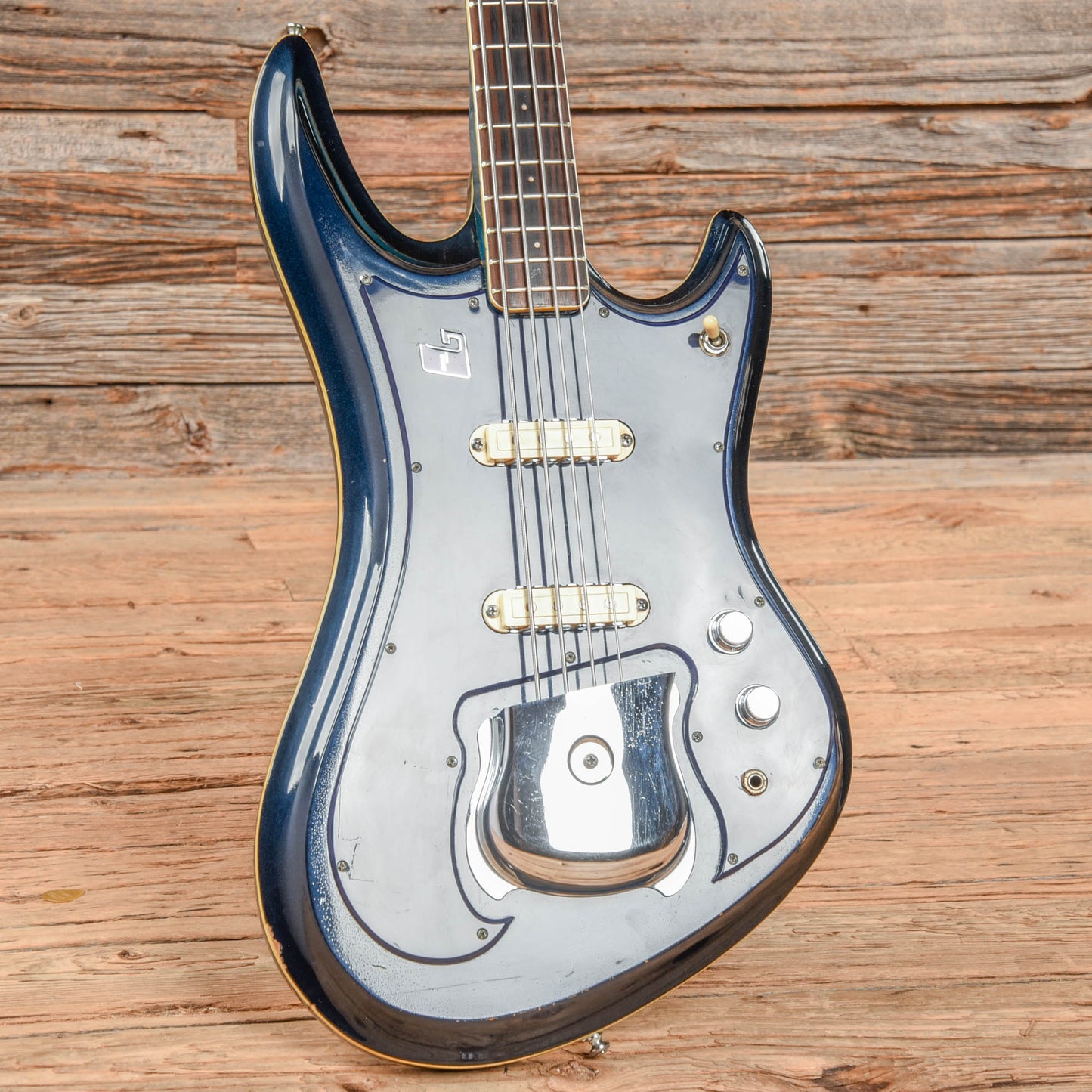 Guyatone EB-9 Sharp 5 Bass Blue Sparkle 1970s