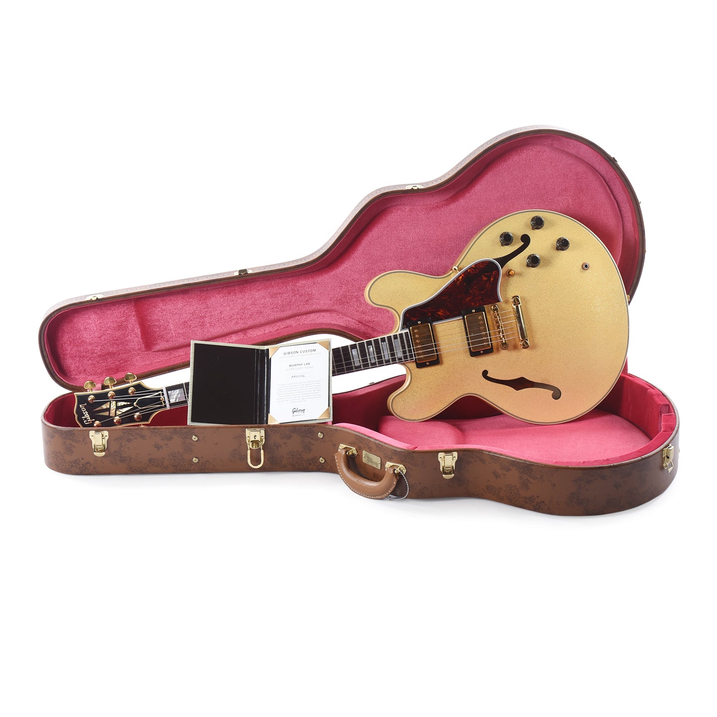 Gibson Custom Shop 1959 ES-355 "CME Spec" Heavy Antique White Sparkle Murphy Lab Ultra Light Aged w/Stopbar