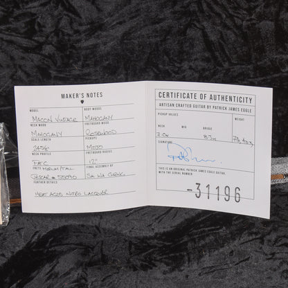 Patrick James Eggle Macon Vintage Grained Black