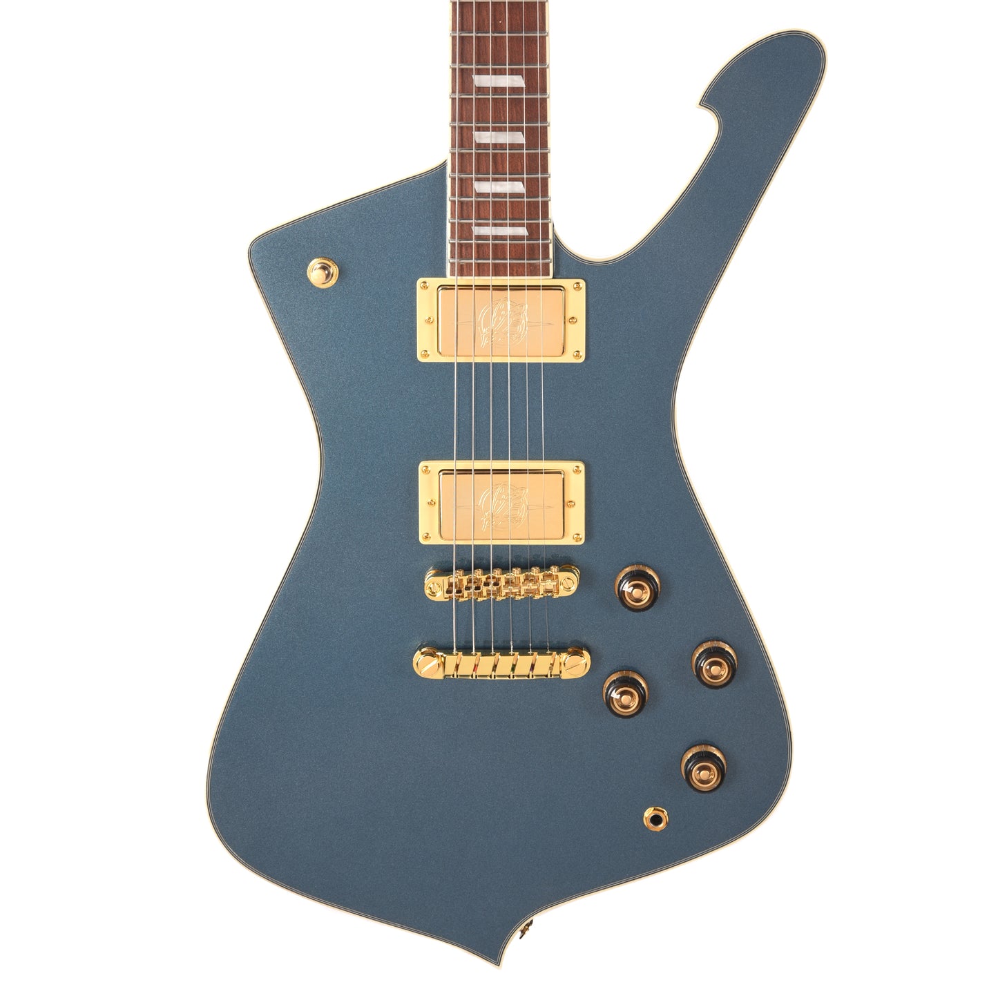 Ibanez IC420ABM Iceman 6-String Electric Guitar Antique Blue Metallic