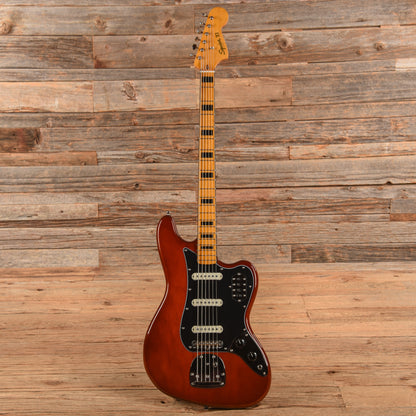 Squier Classic Vibe Bass VI Maple Neck Walnut w/Black Blocks/Binding & 3-Ply Black