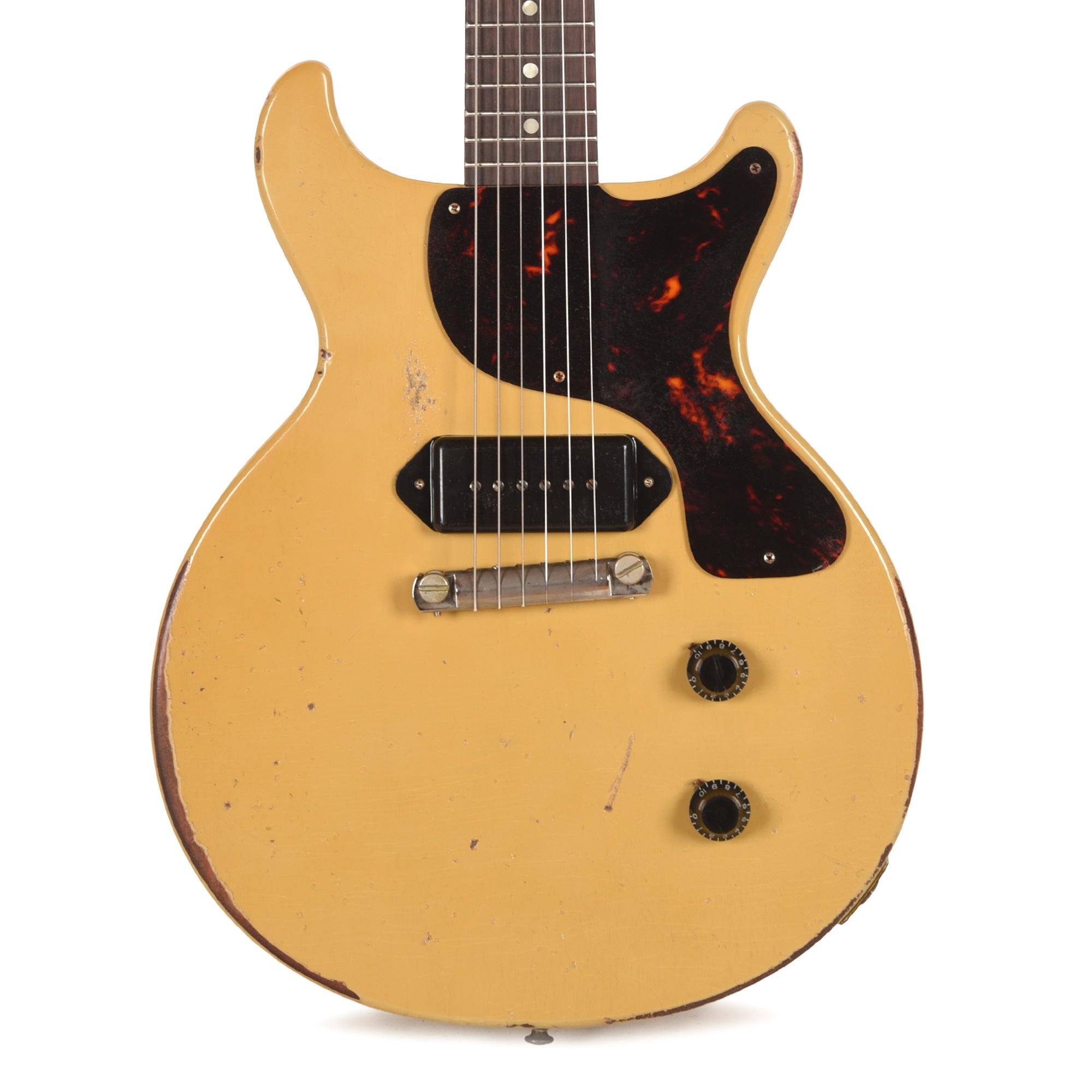 Gibson Custom Shop 1960 Les Paul Junior Double Cut Reissue TV Yellow Murphy Lab Ultra Heavy Aged