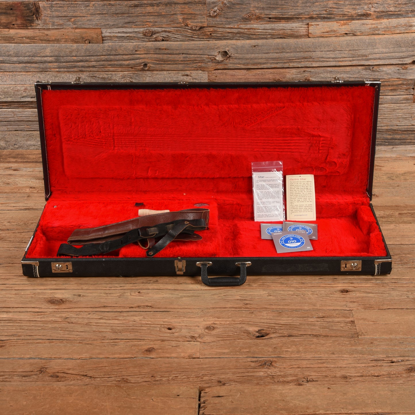 Jerry Jones Electric Sitar Red Crackle