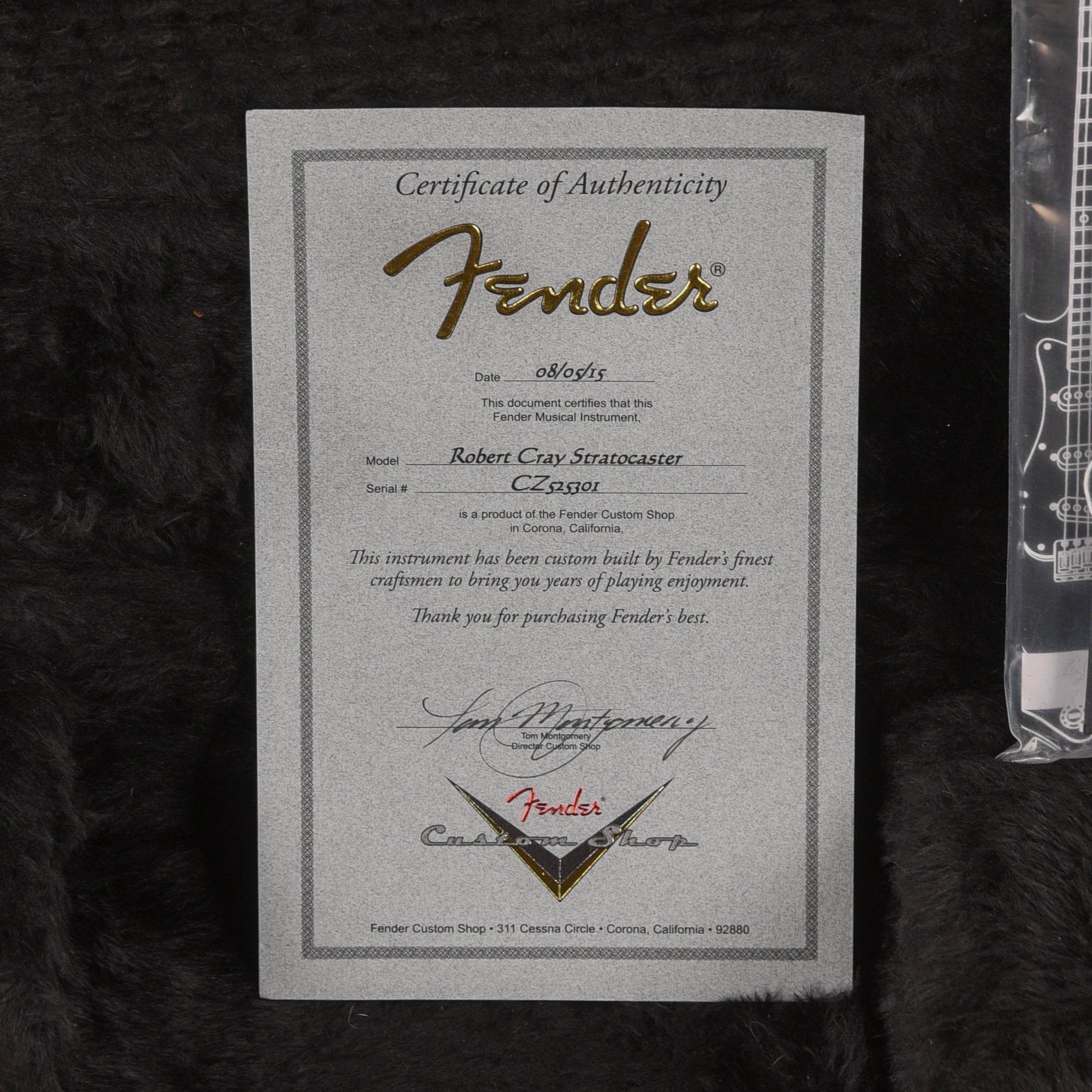 Fender Custom Shop Robert Cray Stratocaster Violet 2015