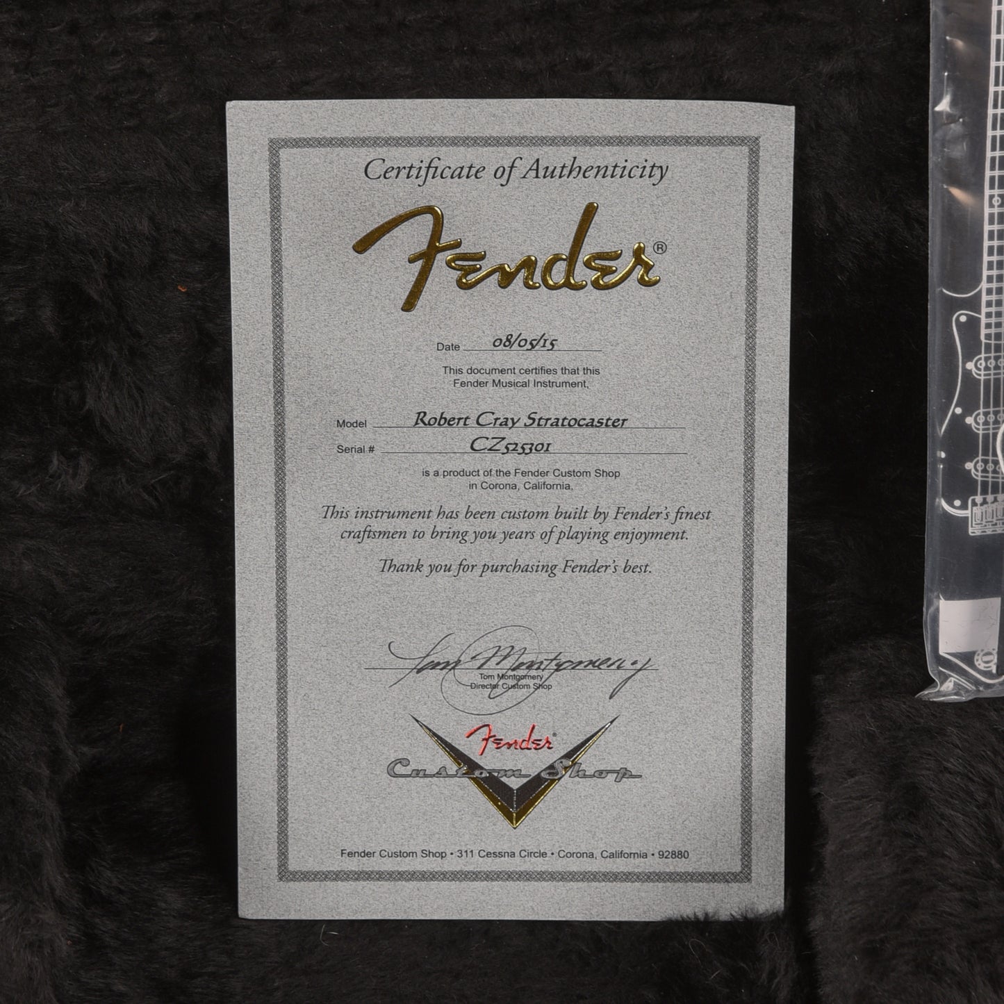 Fender Custom Shop Robert Cray Stratocaster Violet 2015