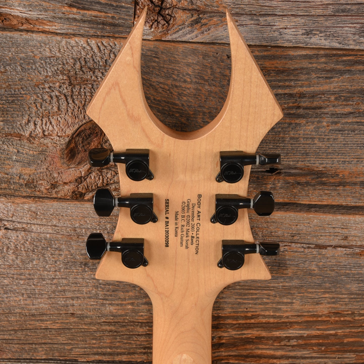 B.C. Rich Body Art Series "Boris" Beast Black 2012