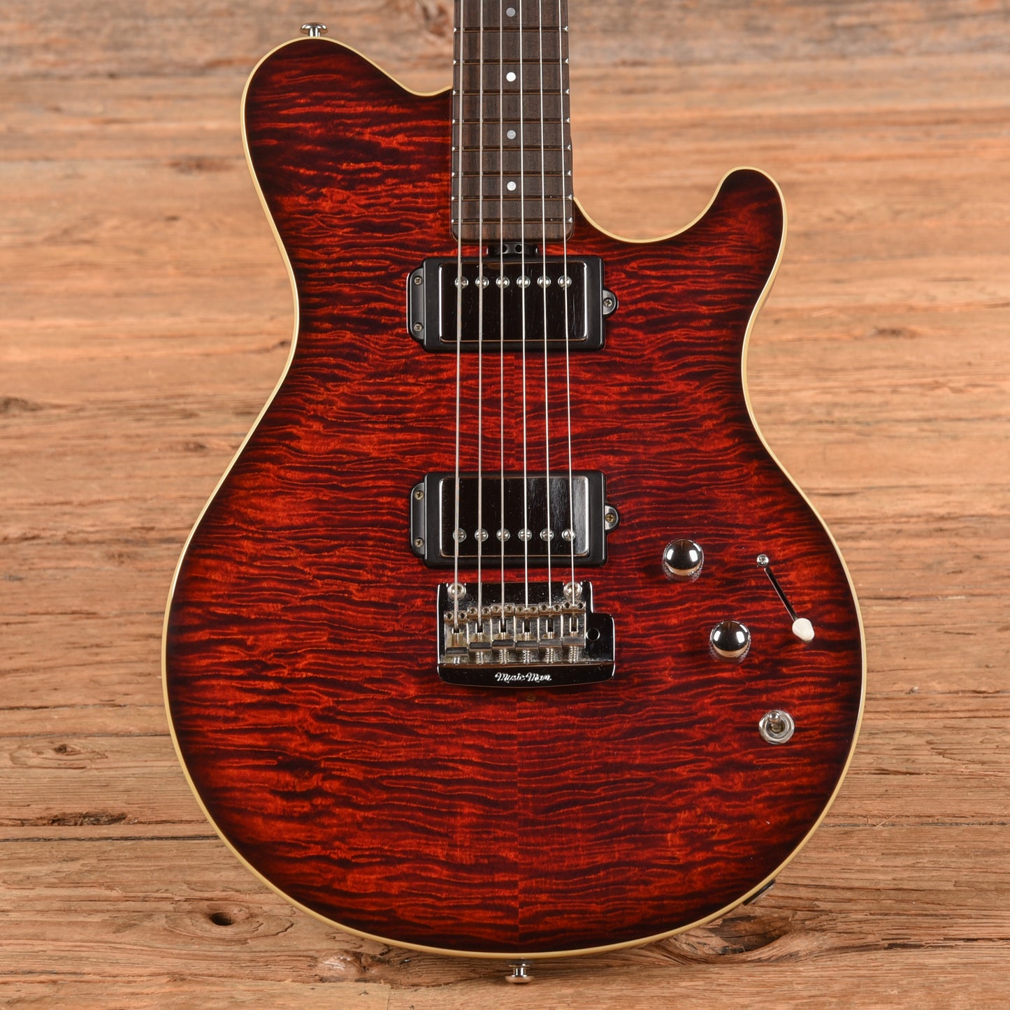 Music Man 25th Anniversary Guitar Trans Red 2009