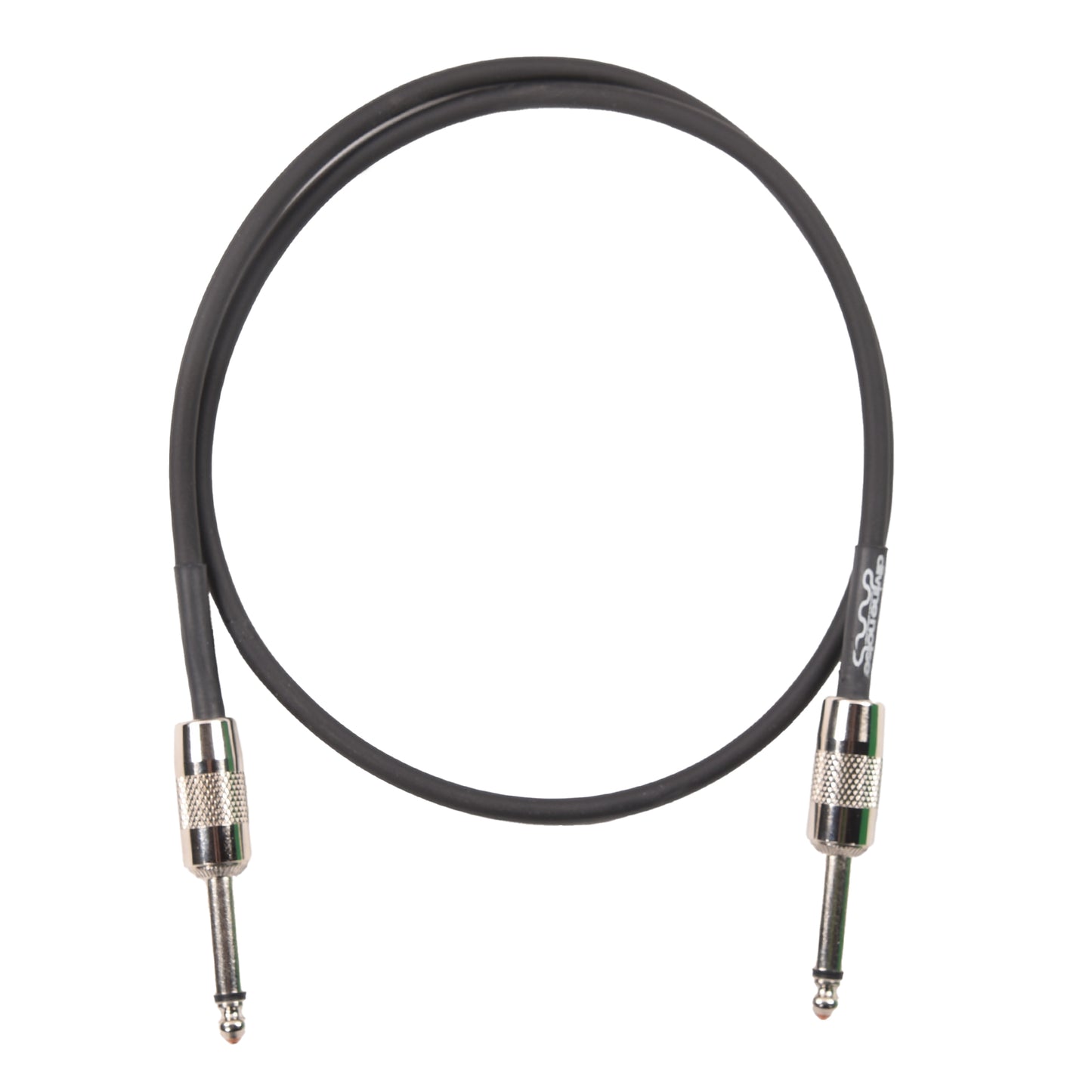 Divine Noise Teenie Patch Cable 2.5' Stubby Straight/Stubby Straight Black