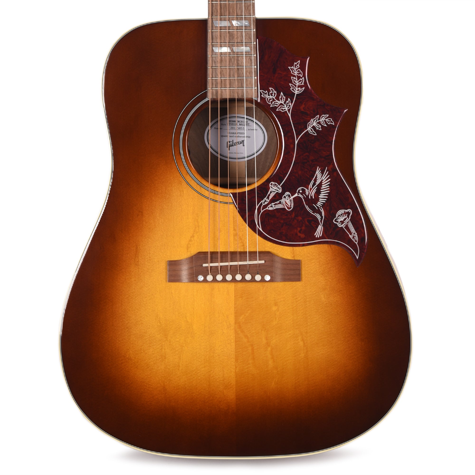 Gibson Modern Hummingbird Studio Walnut Gloss Top Walnut Burst