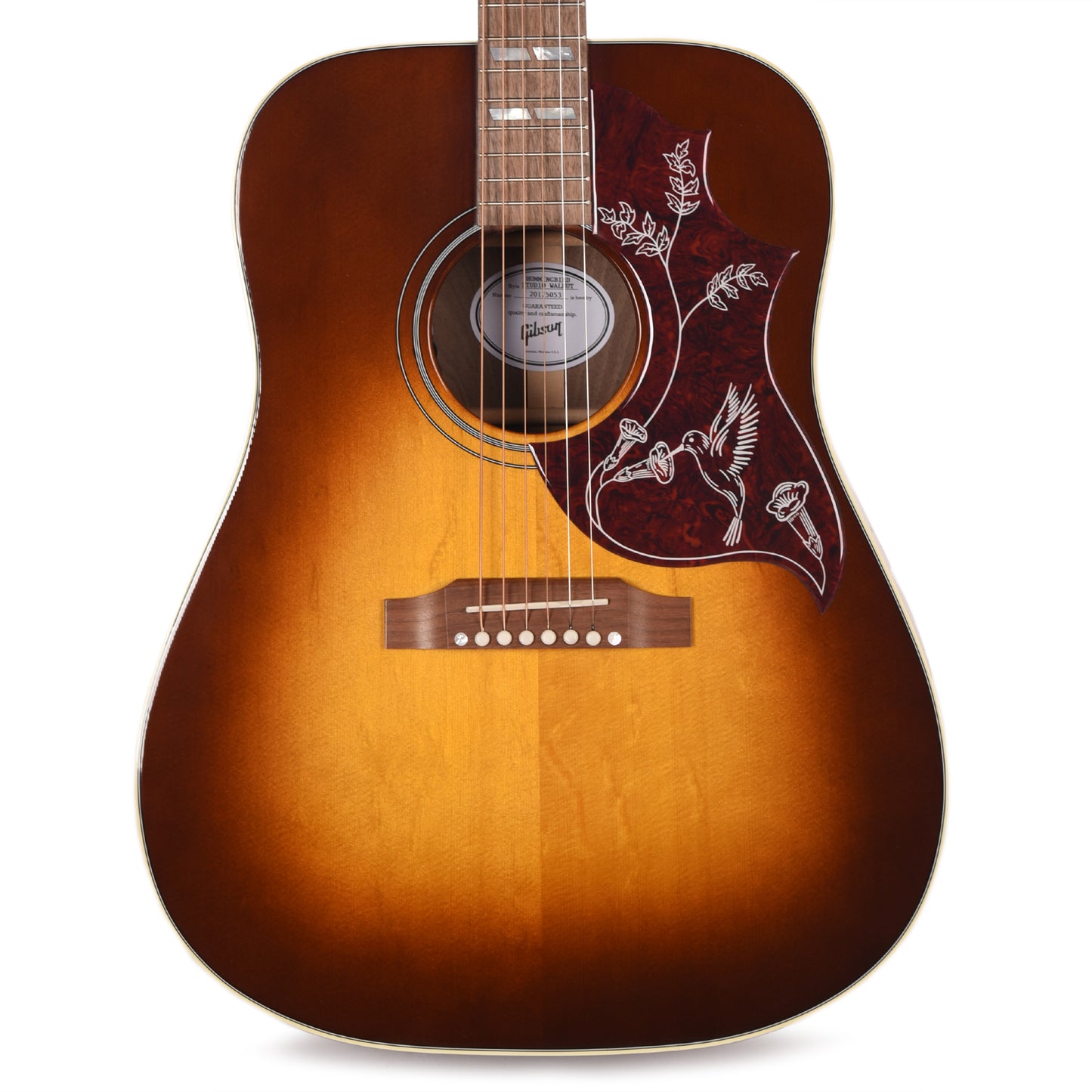 Gibson Modern Hummingbird Studio Walnut Gloss Top Walnut Burst