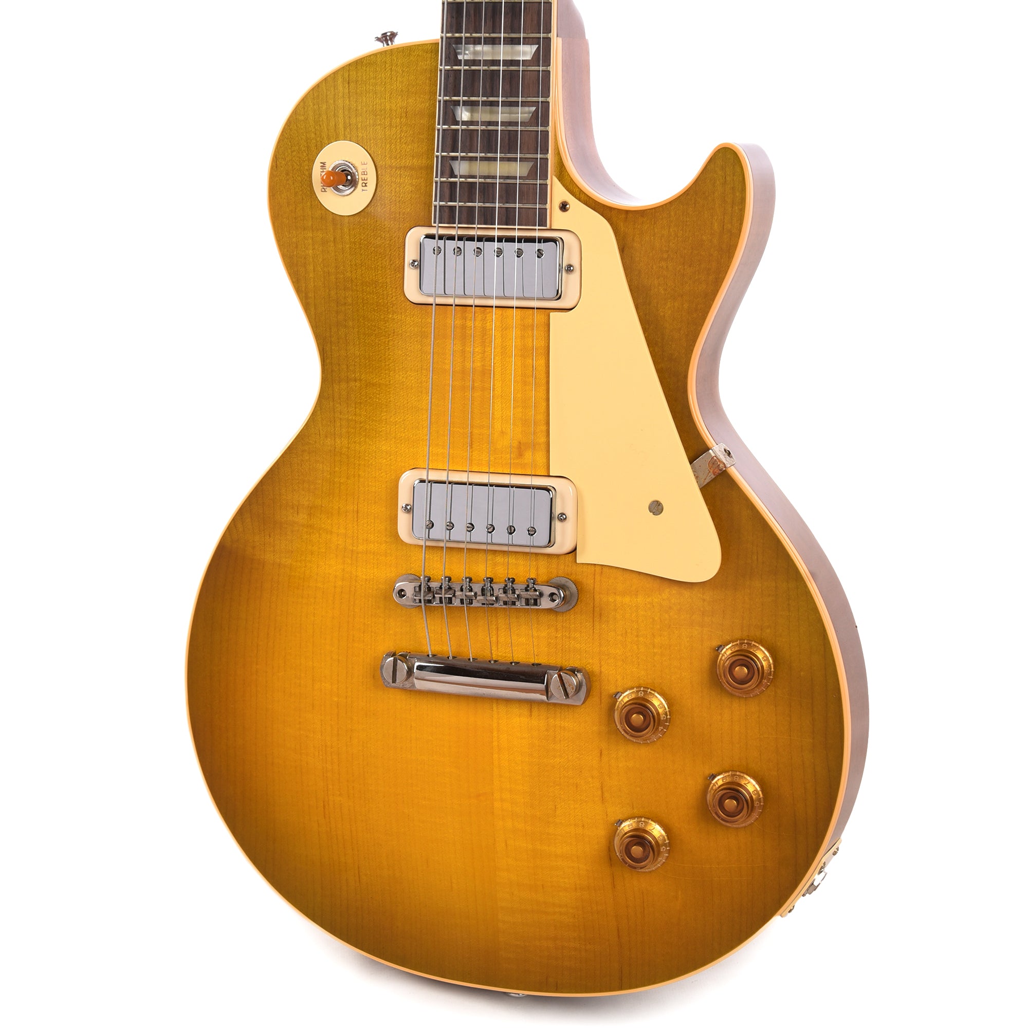 Gibson Custom Shop 1956 Les Paul Standard Green Lemon VOS w/Stinger & Mini Humbuckers DEMO