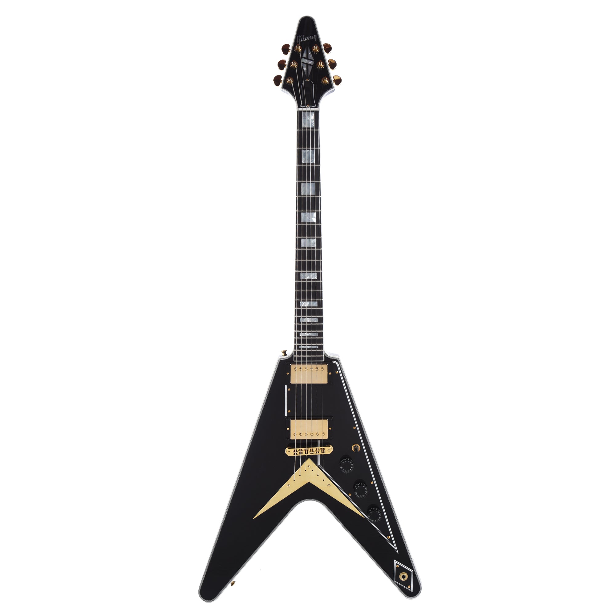 Gibson Custom Shop Flying V Custom Ebony Gloss w/Ebony Fingerboard