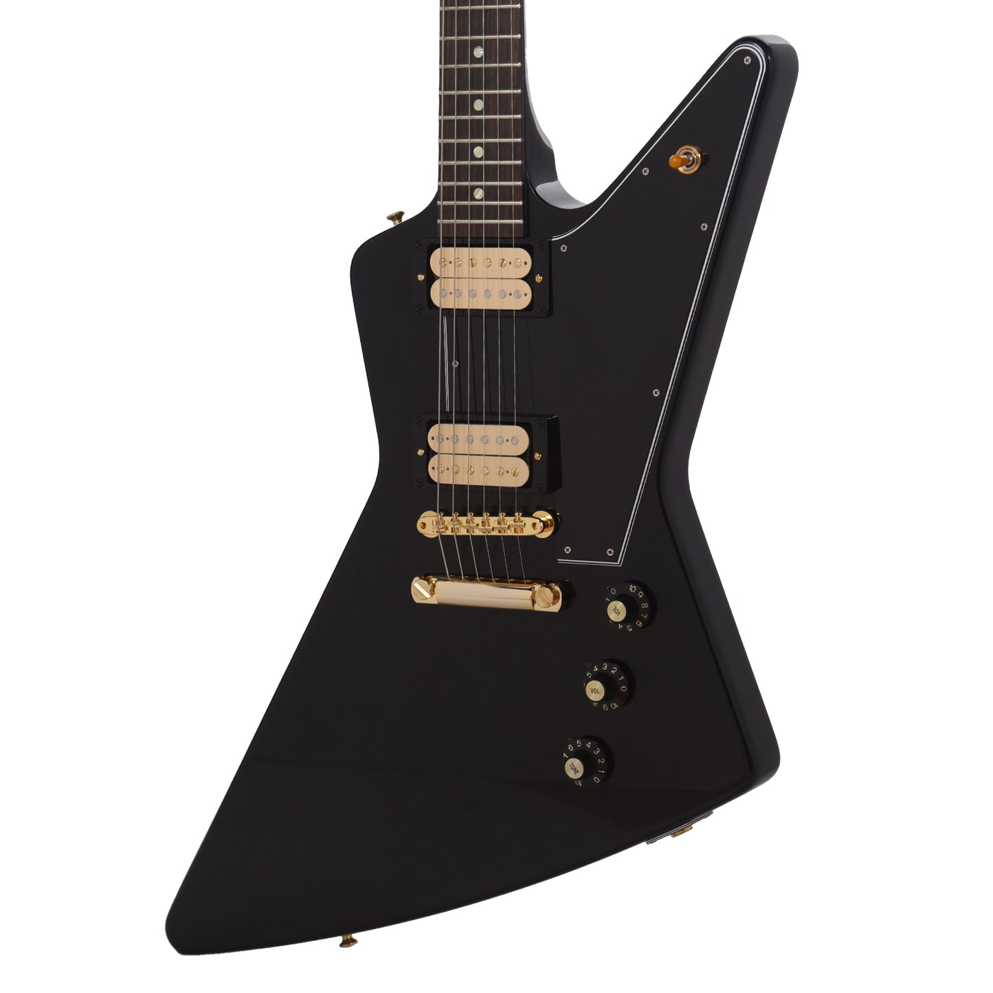 Gibson Custom Shop 1958 Korina Explorer Ebony VOS w/Black Pickguard