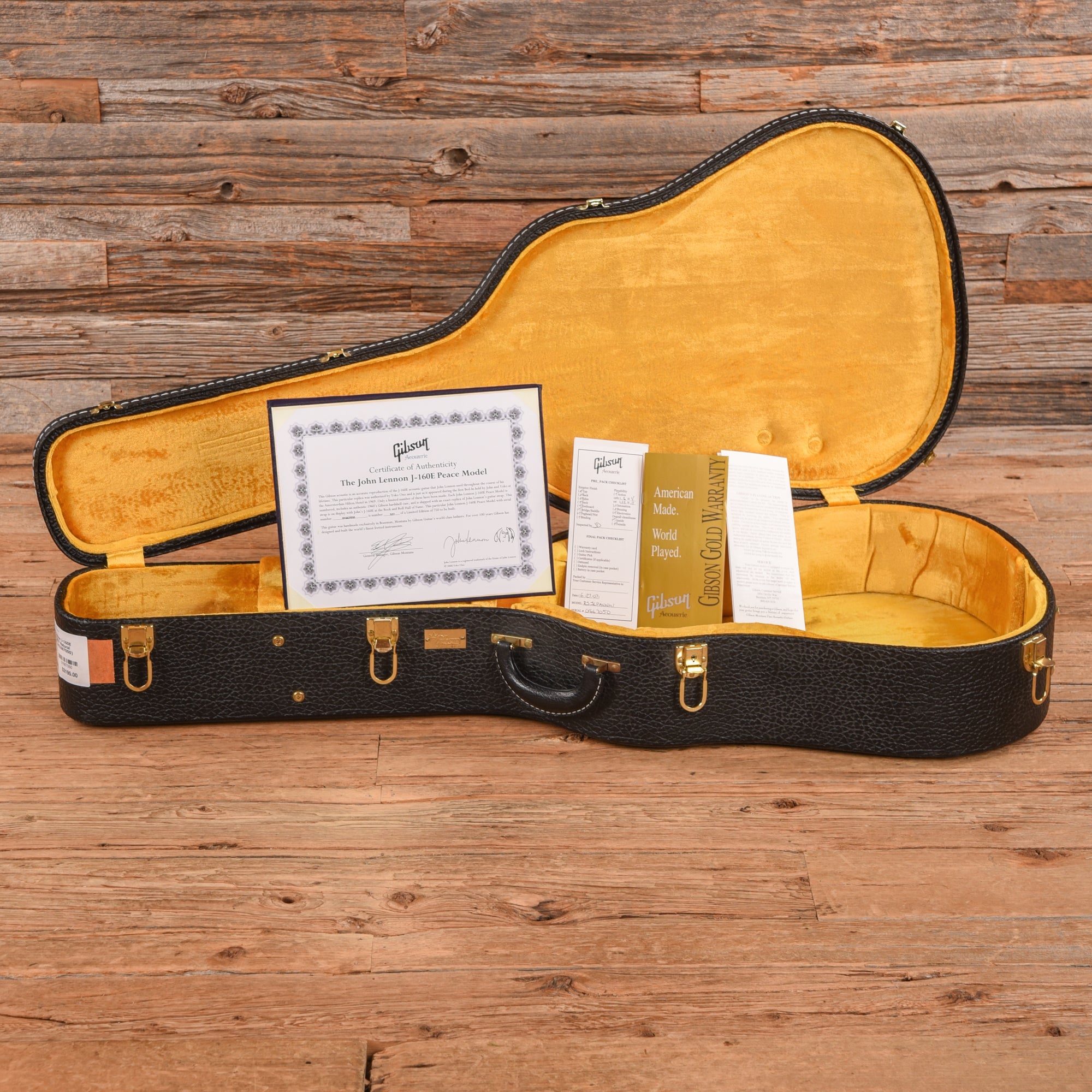 Gibson John Lennon J-160E Peace Model Natural 2007