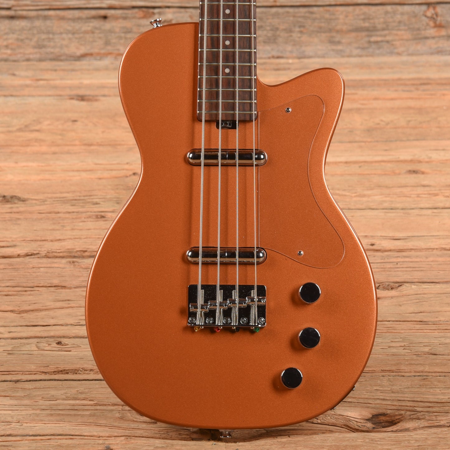Silvertone 1444 Short Scale Bass Copper Metallic