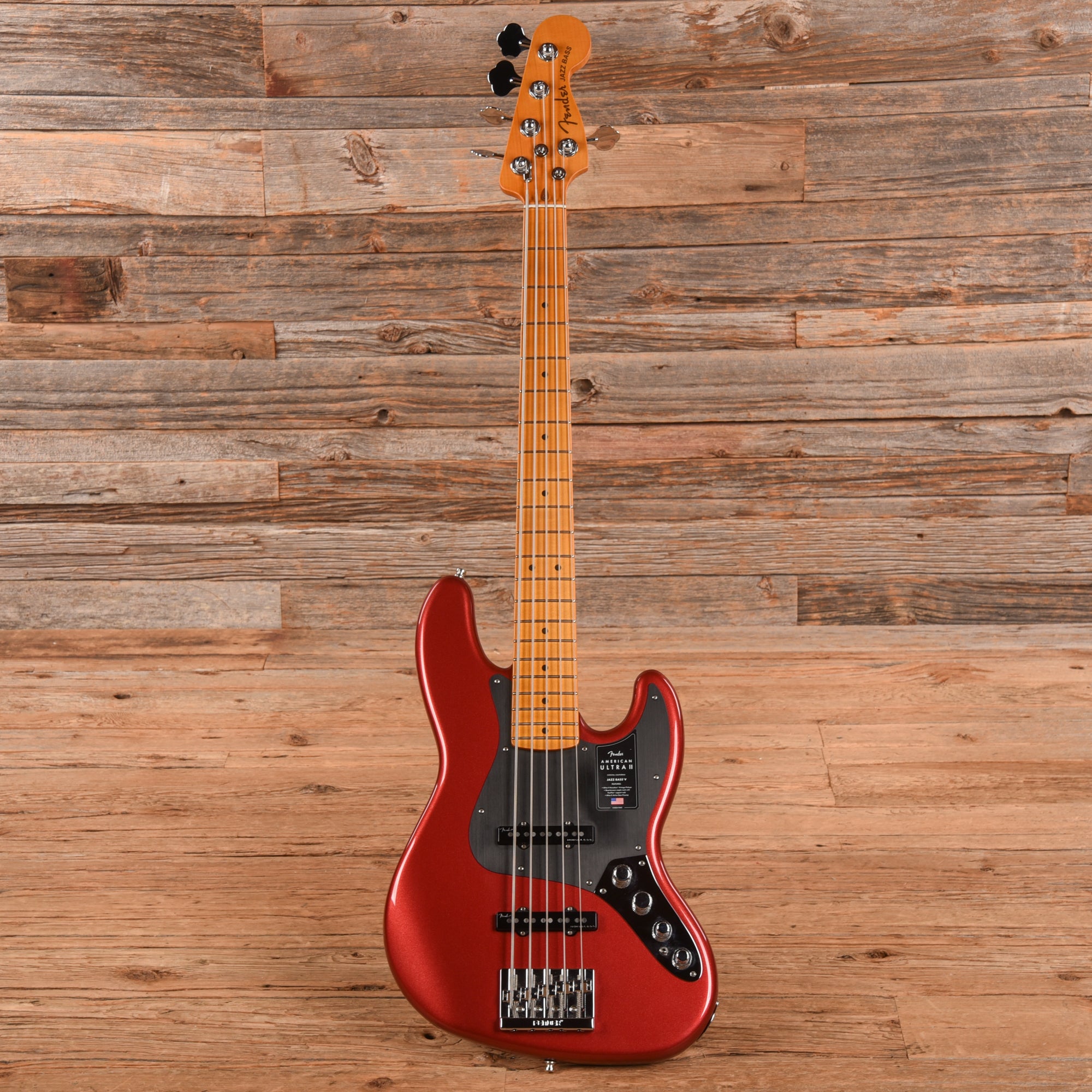 Fender American Ultra II Jazz Bass V Sinister Red 2024