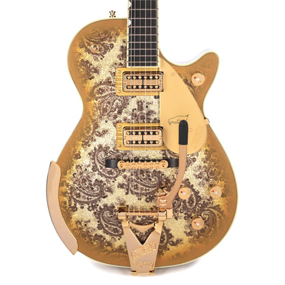 Gretsch Limited Edition G6134TG Paisley Penguin with String-Thru Bigsby Gold Paisley