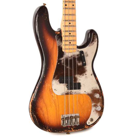 Fender Custom Shop 1959 Precision Bass Relic Chocolate 3-Color Sunburst w/El Dorado Cowhide Pickguard Master Built by Dennis Galuszka