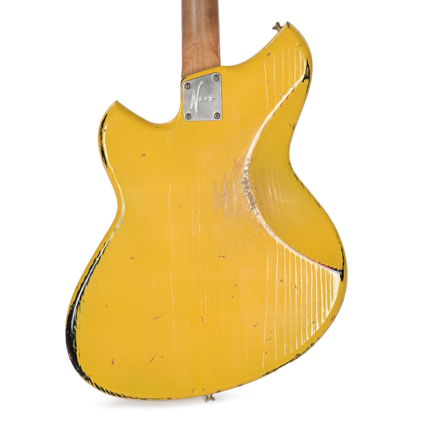 Novo Dealer Limited Nucleus Serus J Vandalism Yellow Over '64 3-Tone Burst Medium Distress