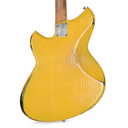 Novo Dealer Limited Nucleus Serus J Vandalism Yellow Over '64 3-Tone Burst Medium Distress