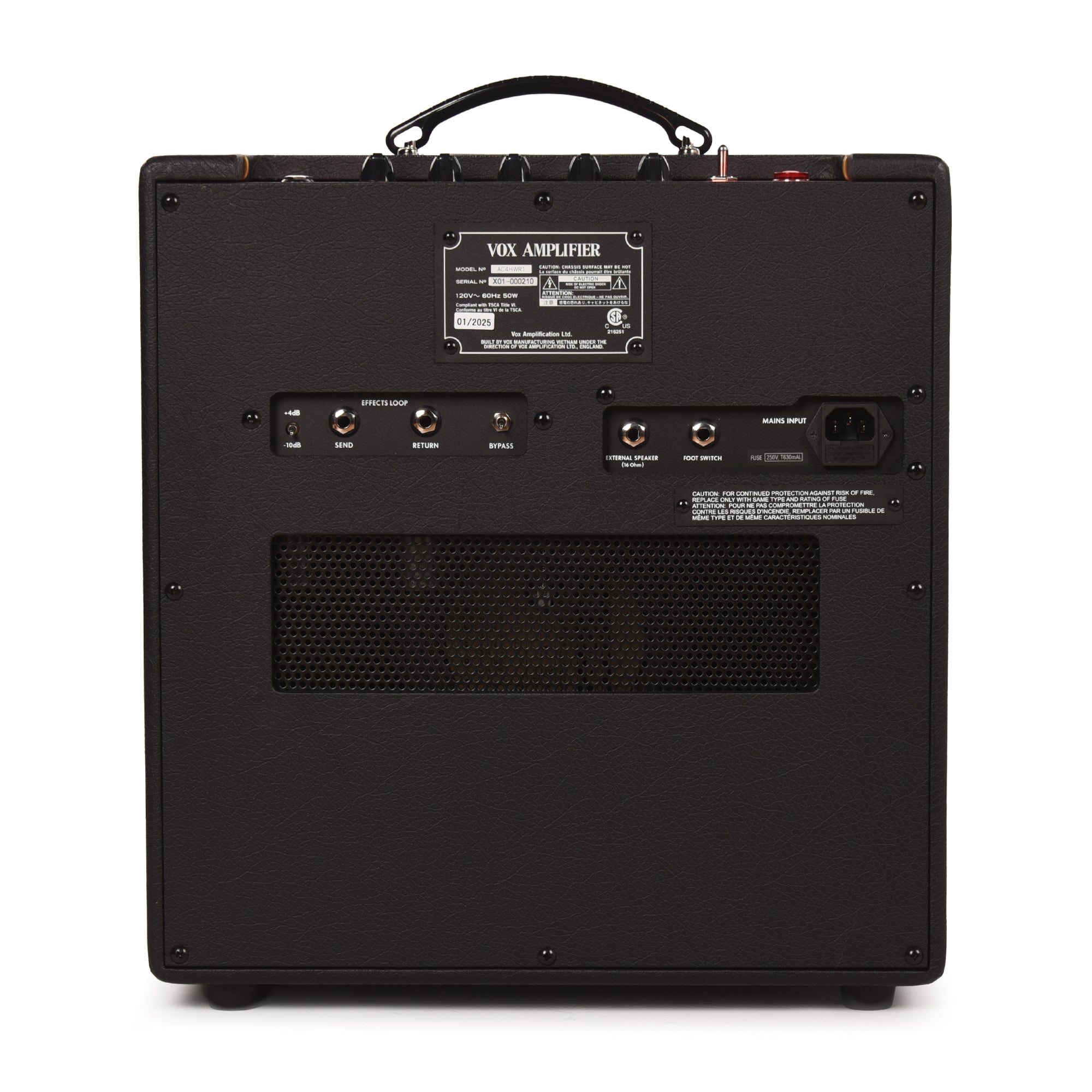 Vox AC4HWR1 Handwired 4w 1x12 Guitar Combo Amp