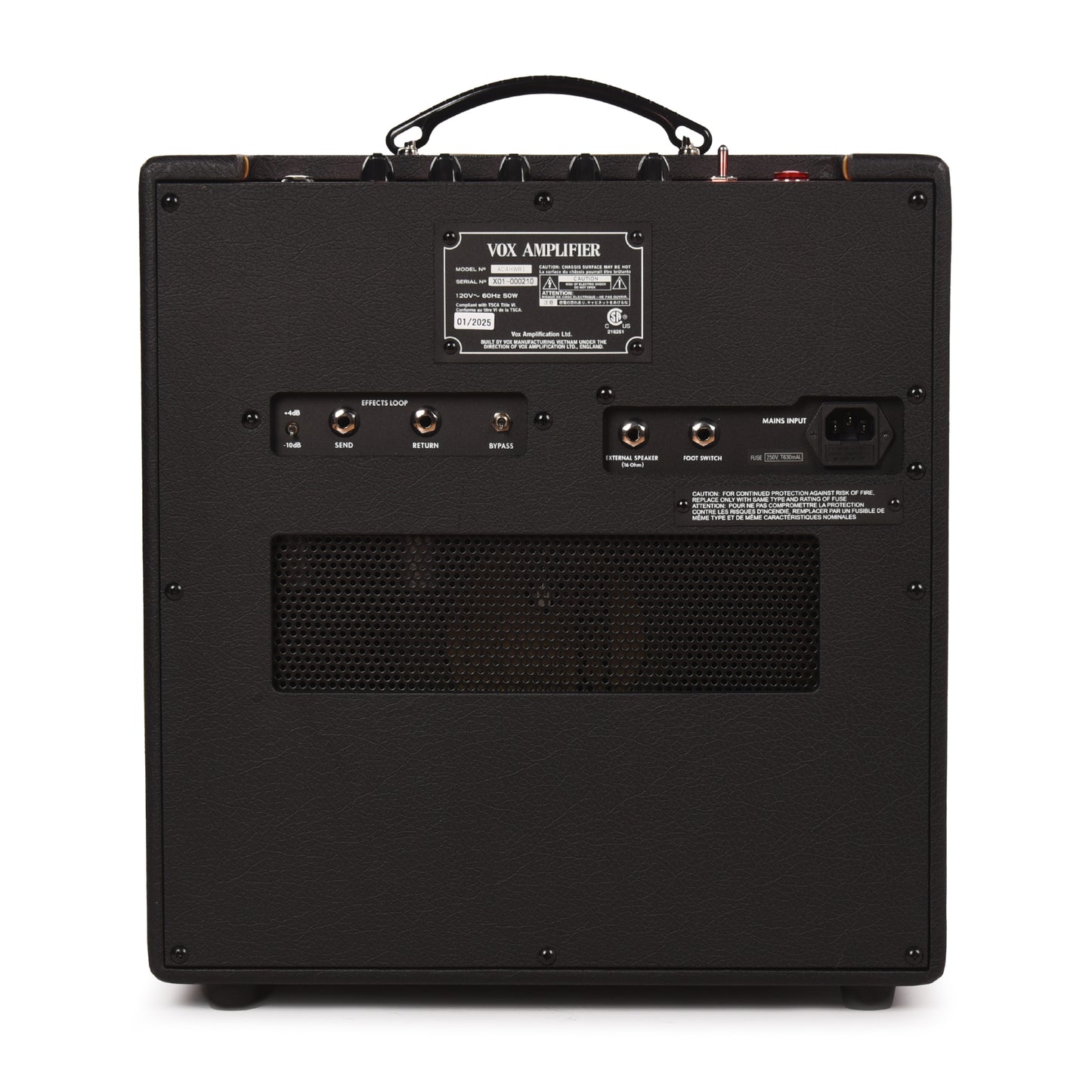 Vox AC4HWR1 Handwired 4w 1x12 Guitar Combo Amp