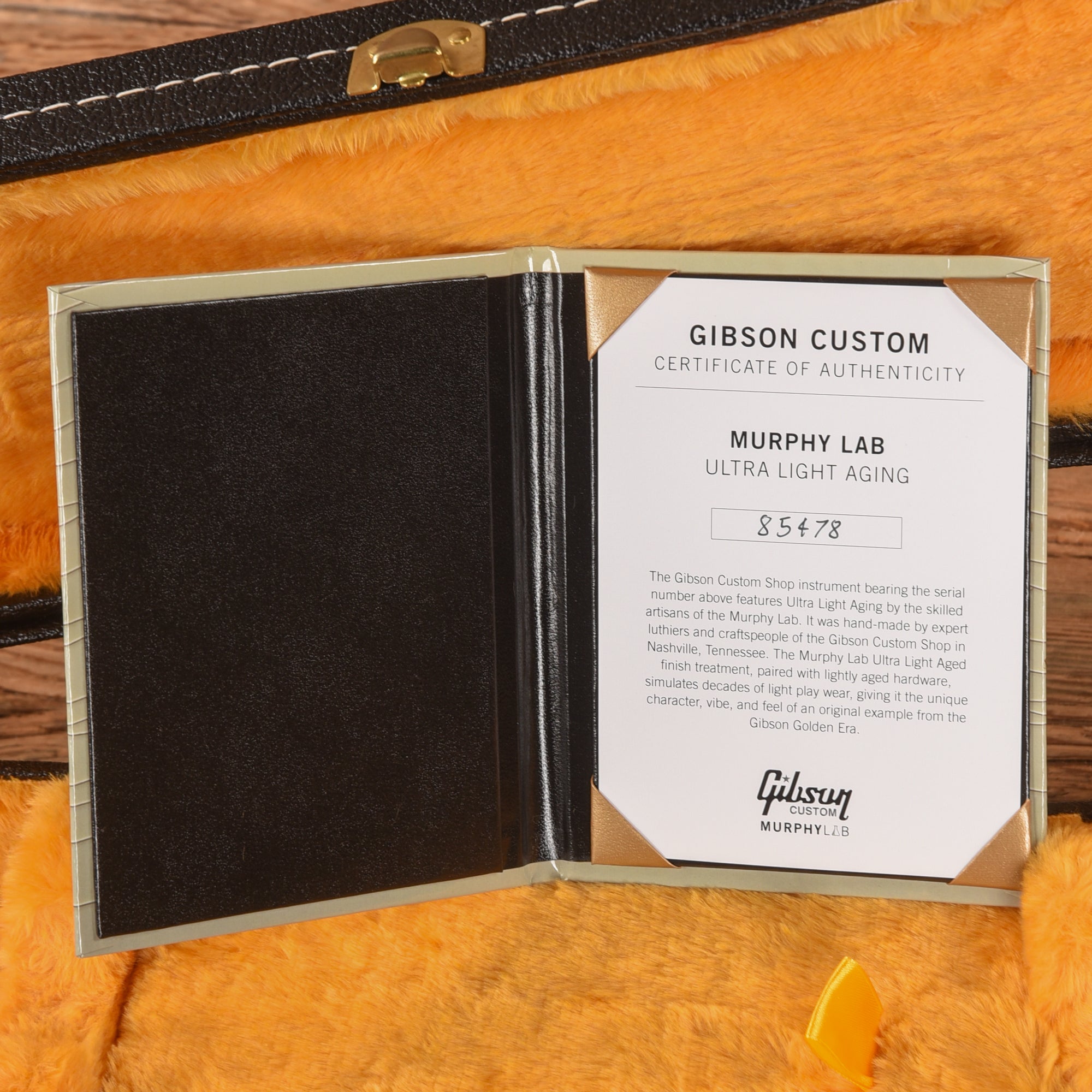 Gibson Custom Shop 1958 Les Paul Standard Murphy Lab Ultra Light Aged All Ebony 2024