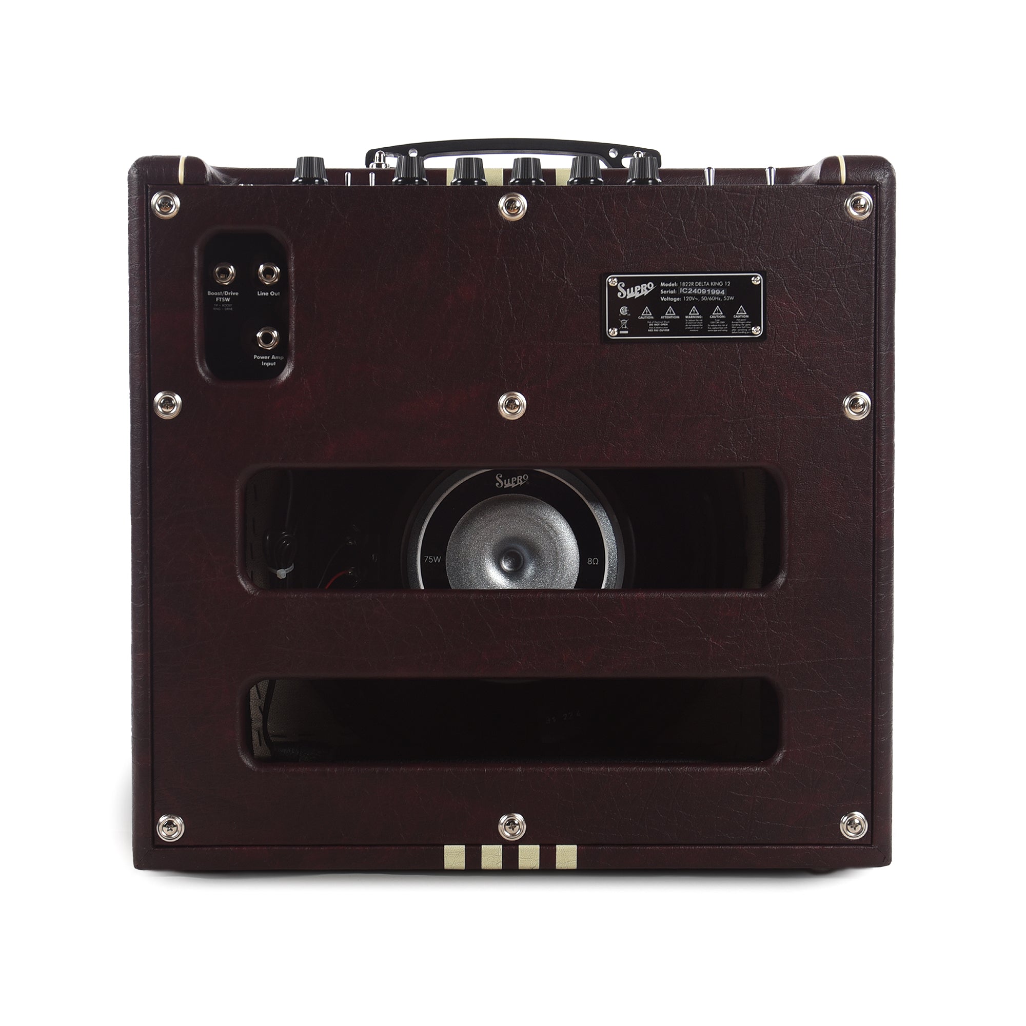 Supro Delta King 12 15W 1x12 Guitar Combo Amp w/ Reverb Limited Burgundy & Cream