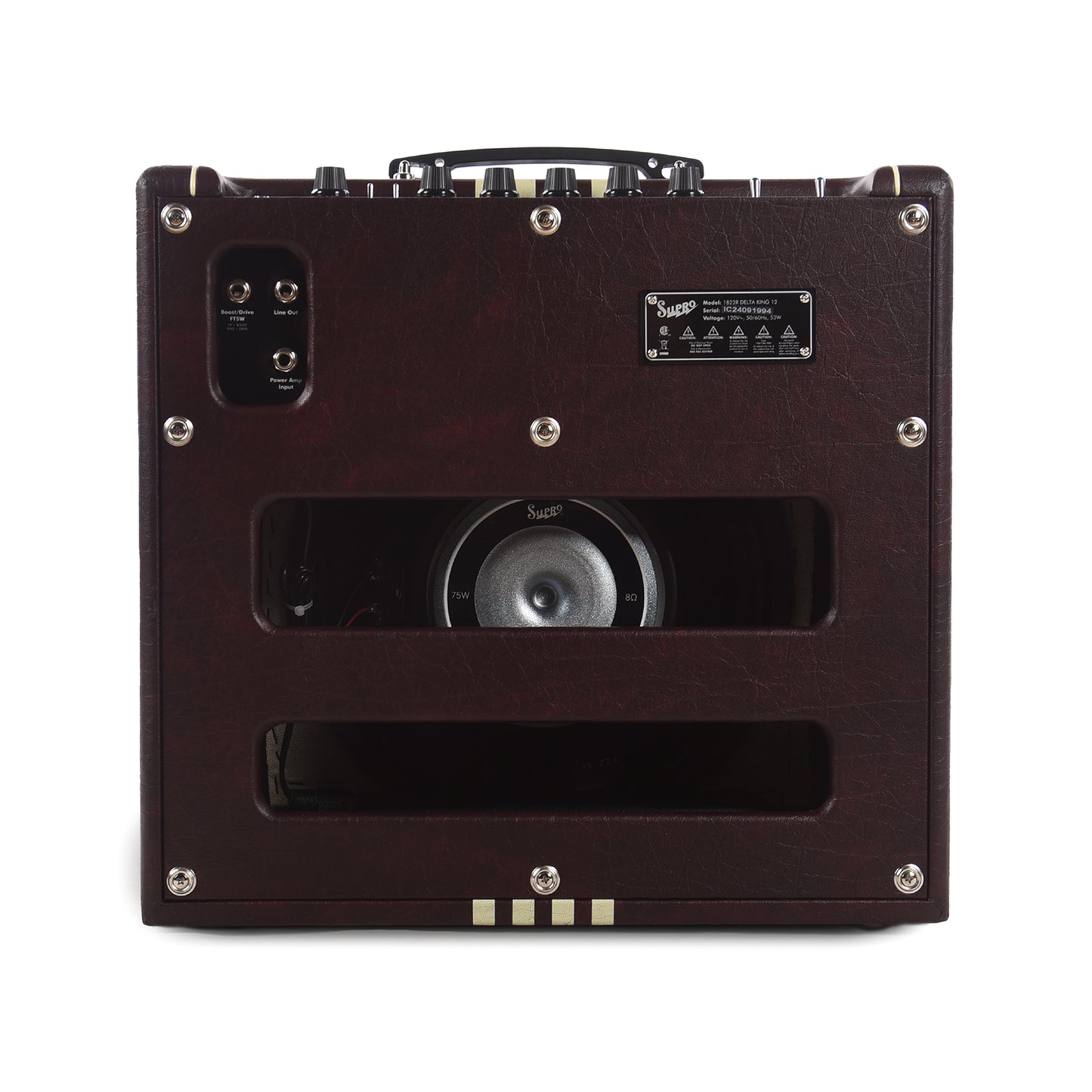 Supro Delta King 12 15W 1x12 Guitar Combo Amp w/ Reverb Limited Burgundy & Cream