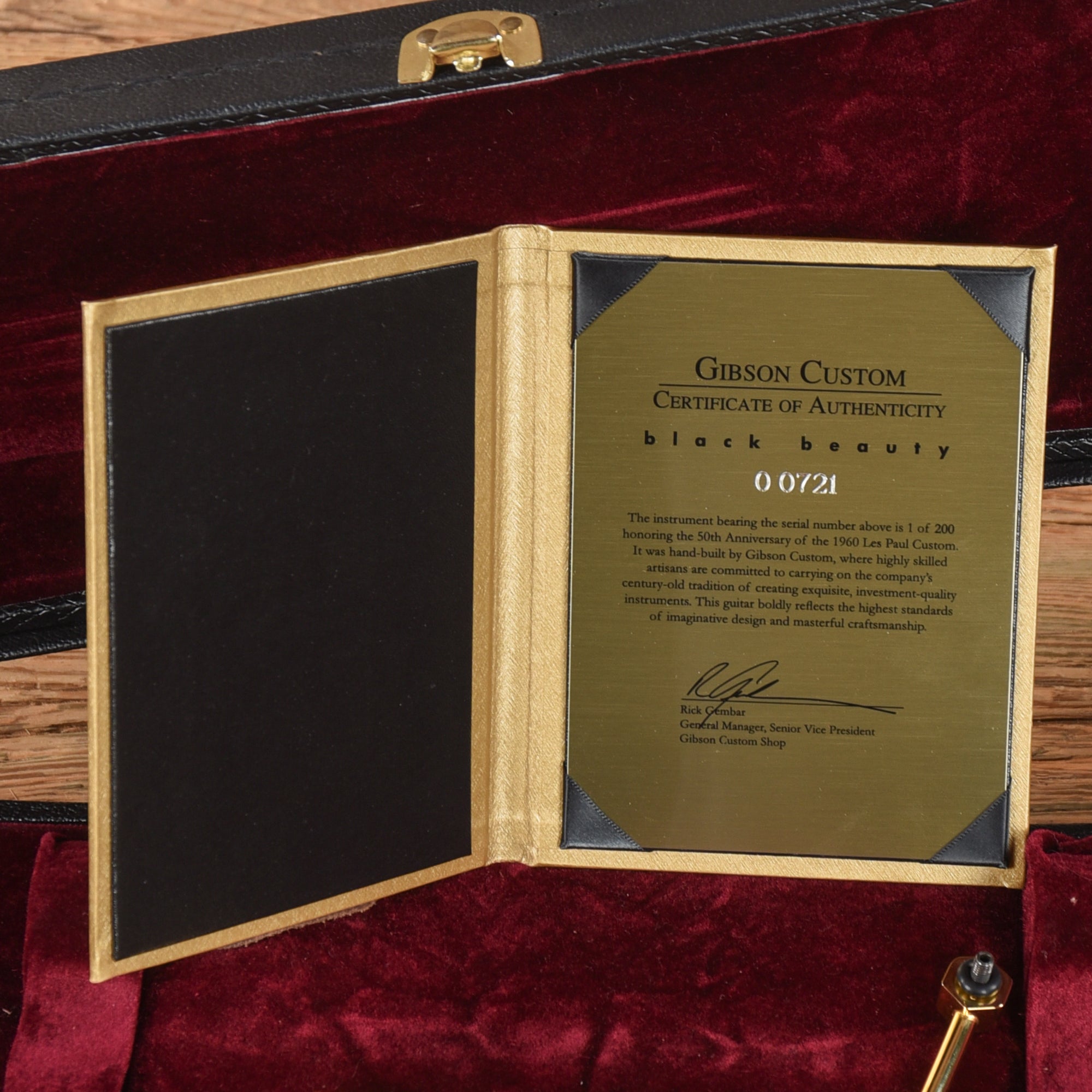 Gibson Custom 50th Anniversary 1960 Les Paul Custom Ebony 2010
