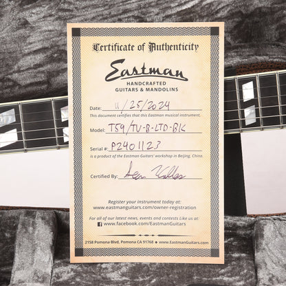 Eastman Limited Edition T59 Truetone Vintage Black w/Bigsby