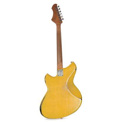 Novo Dealer Limited Nucleus Serus J Vandalism Yellow Over '64 3-Tone Burst Medium Distress