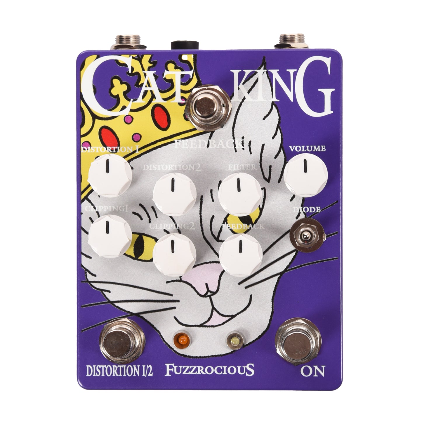 Fuzzrocious Cat King Dual Distortion Pedal V2